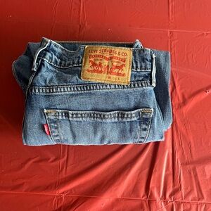 Levi’s 505 Regular Fit Jeans 34x32 Blue Straight Leg Denim